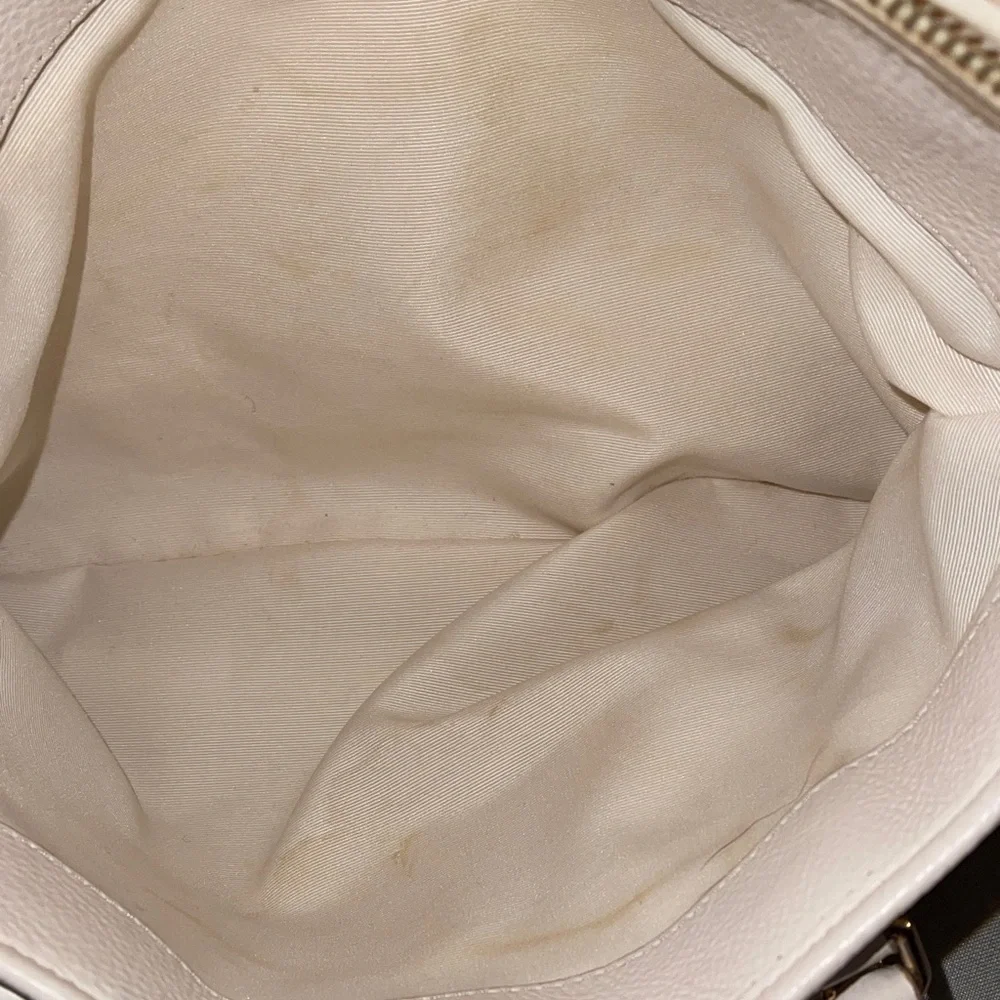 Coach Off-White Leather Shoulder Bag Classic Pebble Leather by StageCoach Coach